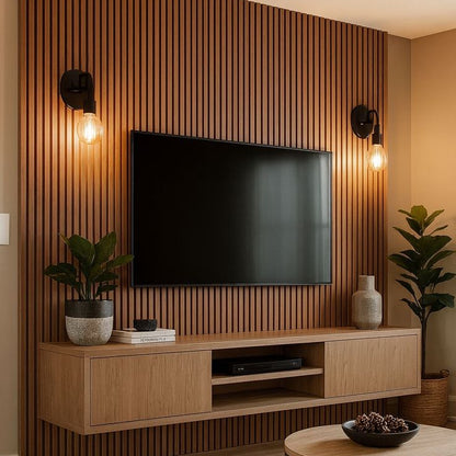 Peel & Stick Slatted Wall Panels – Easy Fit, Modern Look